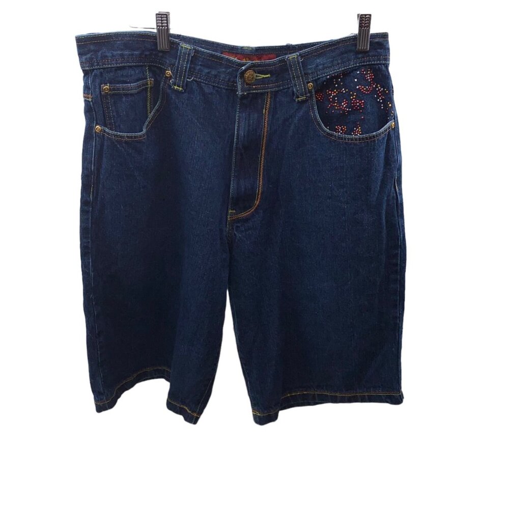 Akcess Jean Shorts 38/15 Beaded Accents